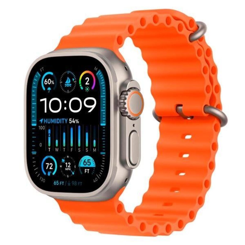 Pulseira Silicone Ondulada Oceano (42mm a 49mm) para Smartwatch Series Ultra