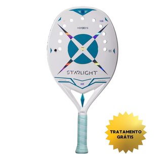Raquete de Beach Tennis Heroes Starlight Carbono 3 K Com Tratamento