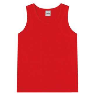 Regata Básica Infantil Feminina Rovitex Kids Vermelho