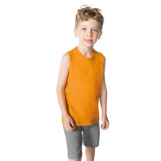 Regata Básica Infantil Masculina Rovitex Kids Amarelo