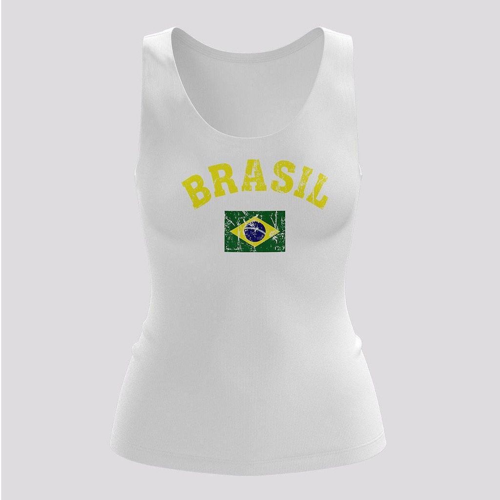 Regata Brasil Ica Feminina Branca