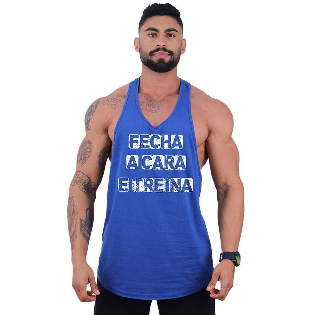 Regata Super Cavada Masculina MXD Conceito Fecha a Cara e Treina