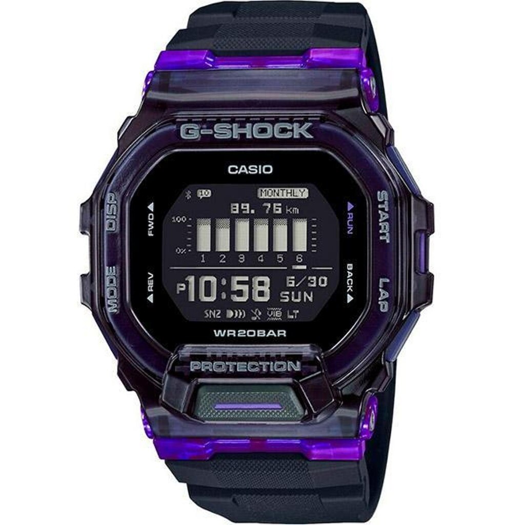 Relógio Casio G-Shock G-Squad Sports GBD-200SM-1A6DR Contador de Passos Bluetooth