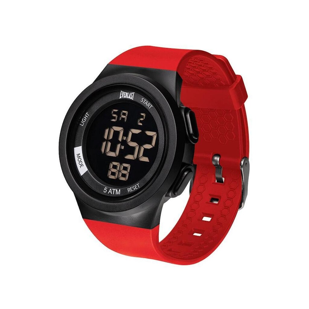Relógio Everlast Masculino Pulso Digital Pulseira PU Casual