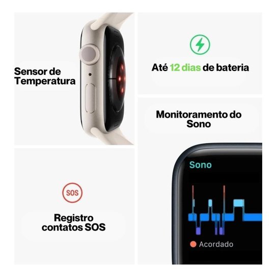Relógio Inteligente Series 10 C/ Chatgtp - S10 Compatível IOS Iphon e Android X10 S9 47mm
