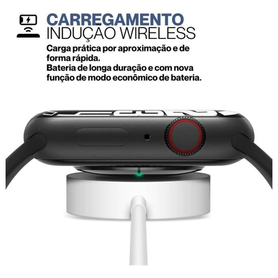 Relógio Inteligente Series 10 C/ Chatgtp - S10 Compatível IOS Iphon e Android X10 S9 47mm
