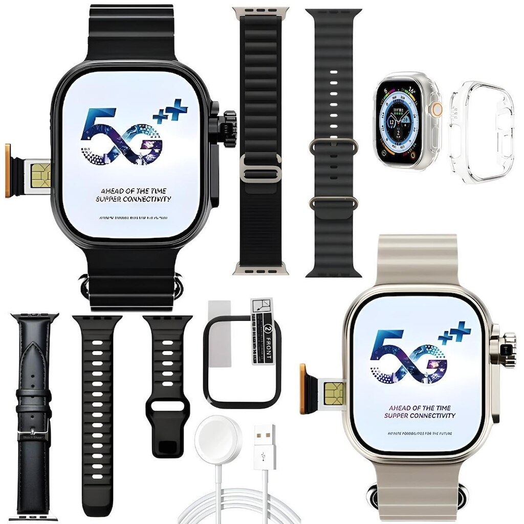 Relógio Inteligente Smart Watch Ultra 3 AI 5G Chip Responde Mensagem ChatGpt Android iOS