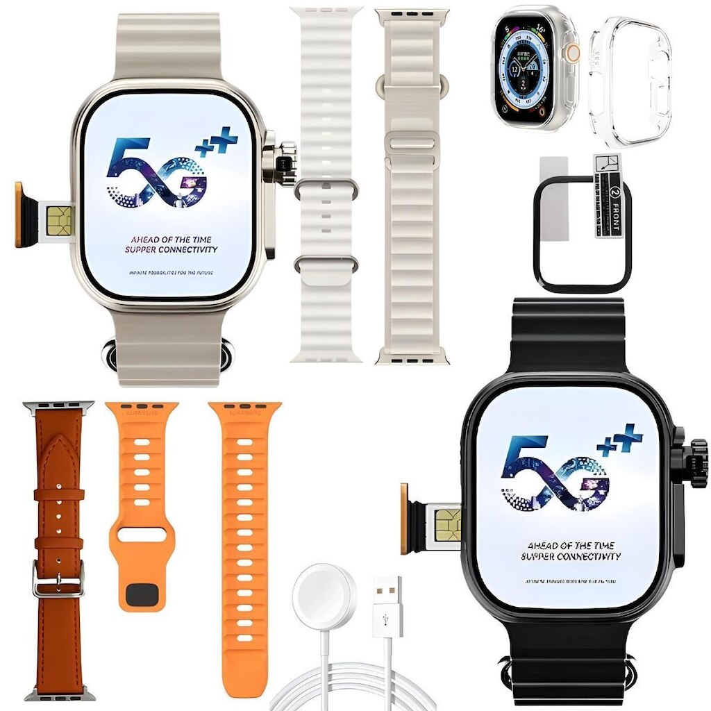 Relógio Inteligente Smart Watch Ultra 3 AI 5G Chip Responde Mensagem ChatGpt Android iOS