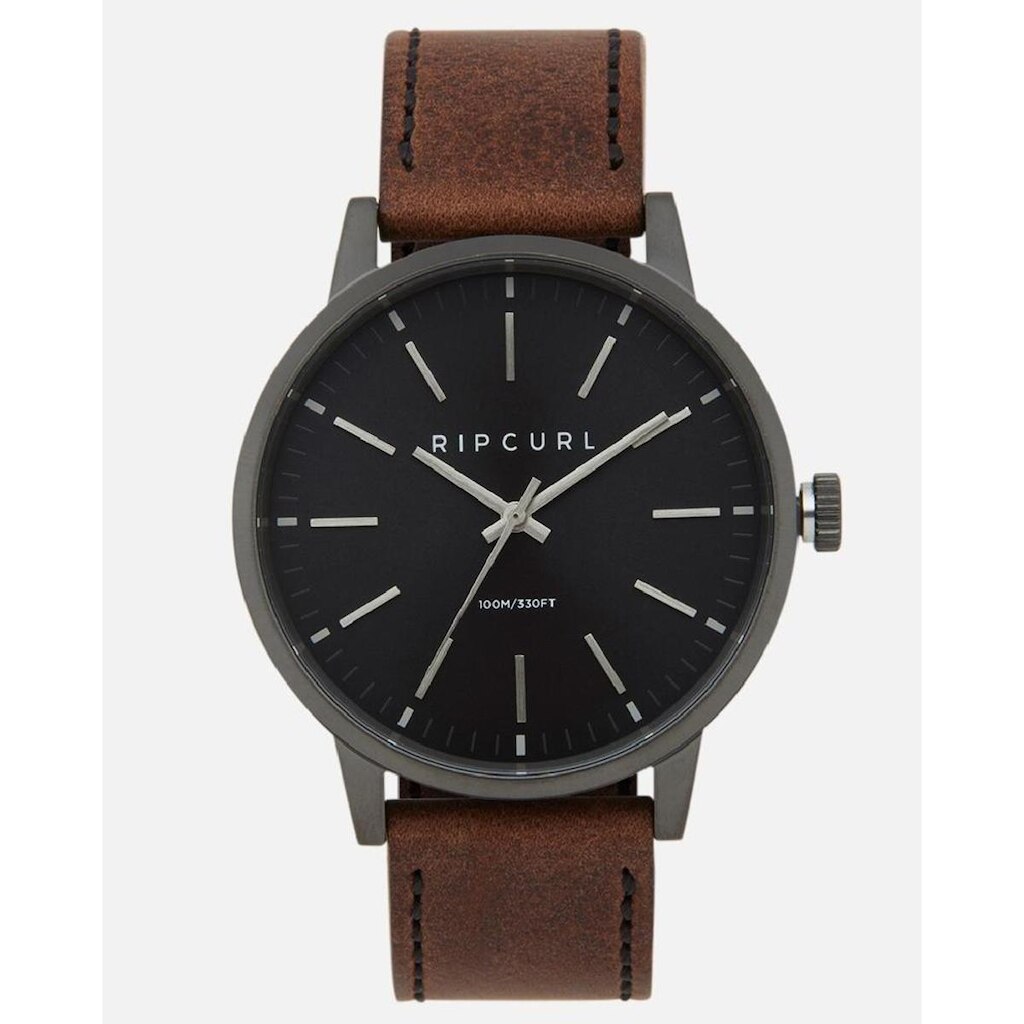 RELÓGIO RIP CURL DRAKE GUNMETAL LEATHER - GUN METAL - UNICO