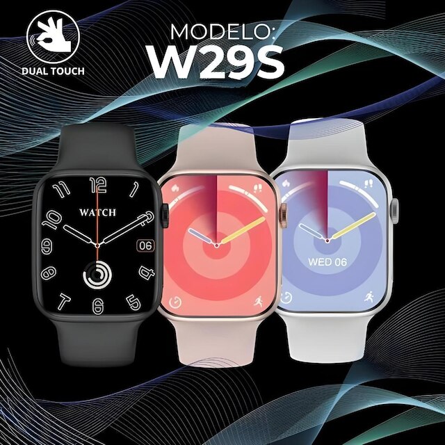 Relogio Smart Watch W29s Pro Original Microwear Serie 9 Android iOS Nfc Gps Masculino Feminino