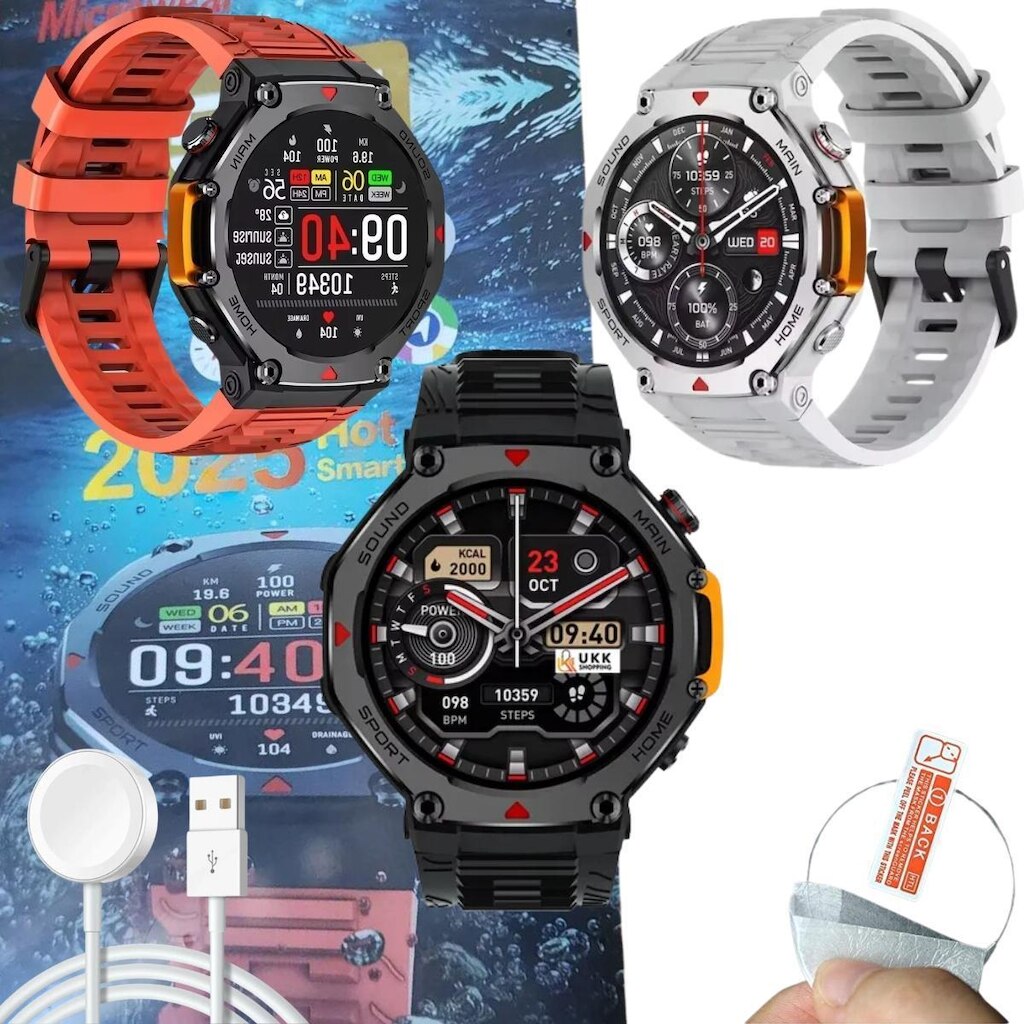 Relógio Smartwatch M Rex 4 Original Microwear Gps Bluetooth ChatGpt 5 Atm Prova DÁgua Amoled Ma31