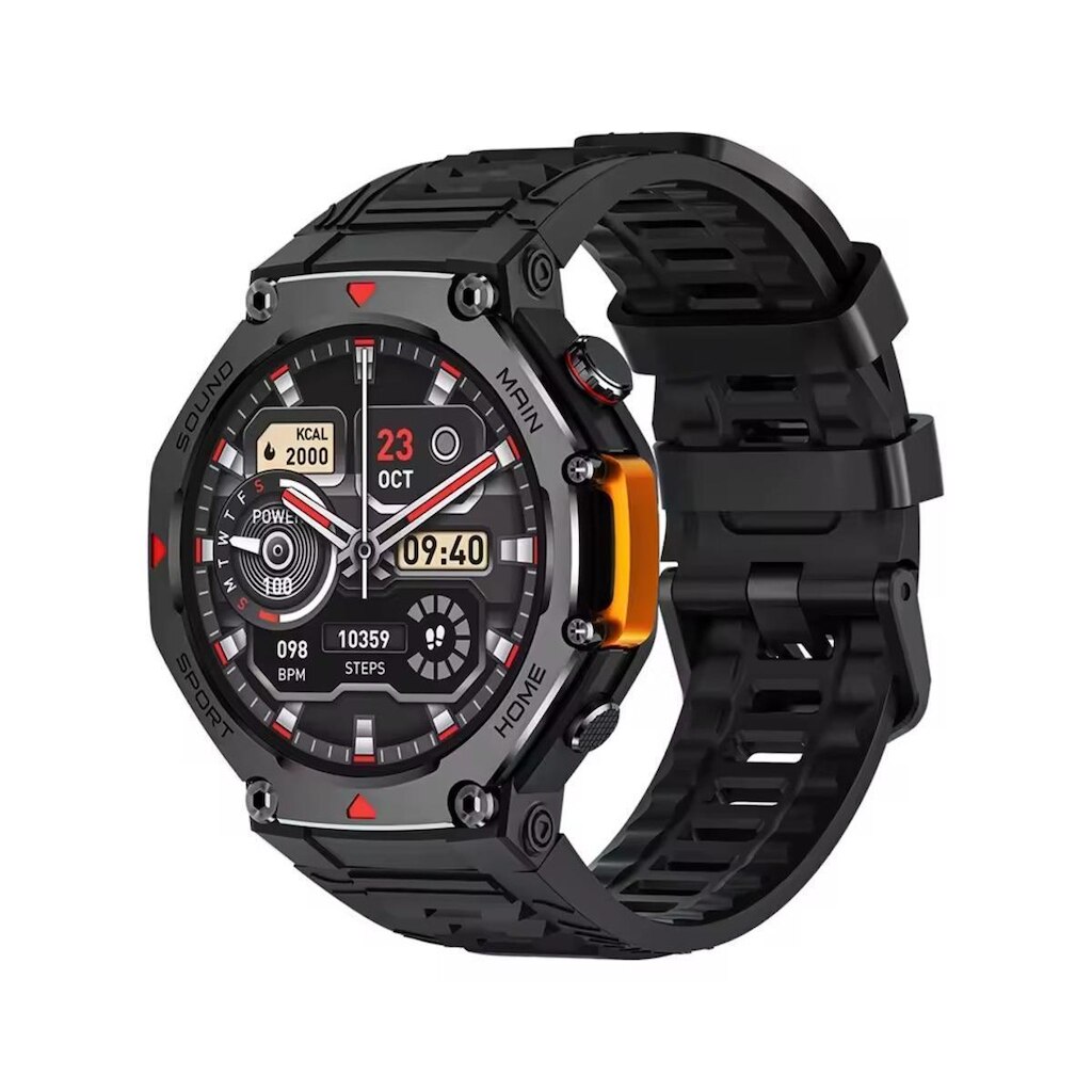 Relogio Smartwatch Mrex4 5 ATM A prova dágua Microwear Gps Sos Bússola