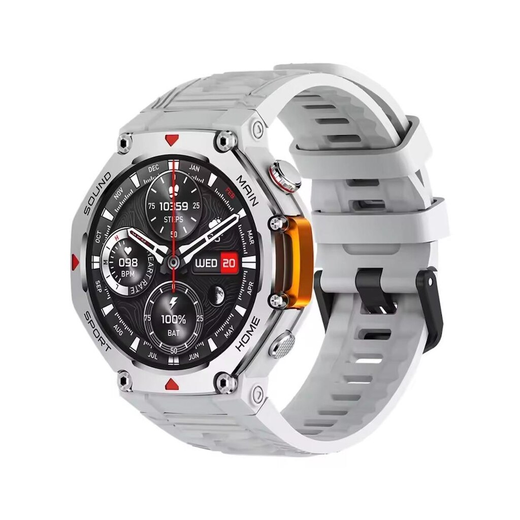 Relogio Smartwatch Mrex4 5 ATM A prova dágua Microwear Gps Sos Bússola