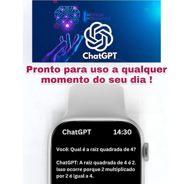 Relogio Smartwatch W10 Microwear Chatgpt Gps Lançamento 2025 Unissex Bluetooth Android iOS C/NF