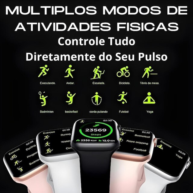 Relogio Smartwatch W10 Microwear Chatgpt Gps Lançamento 2025 Unissex Bluetooth Android iOS C/NF