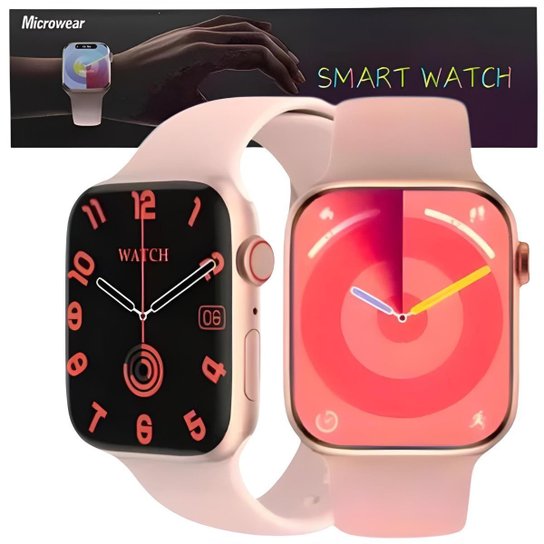Relógio Smartwatch W29s Kit C/Pulseira e Pelicula Extra Original Android iOS Microwear Gps Nfc Nf