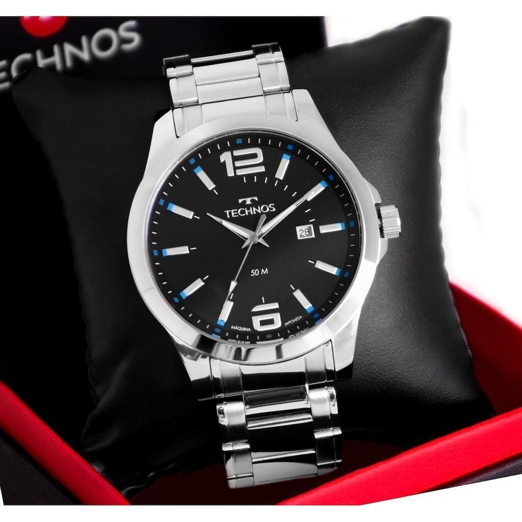 Relógio Technos Masculino Analógico de Aço Garantia de um ano 2115GU/1A
