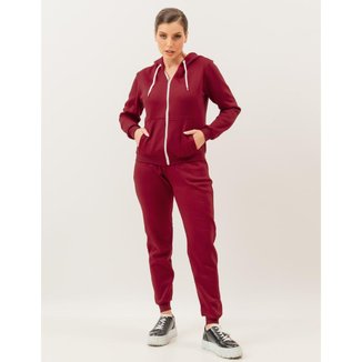 Roupa de Frio Conjunto Moletom Calça Blusa Agasalho Abrigo Manga comprida