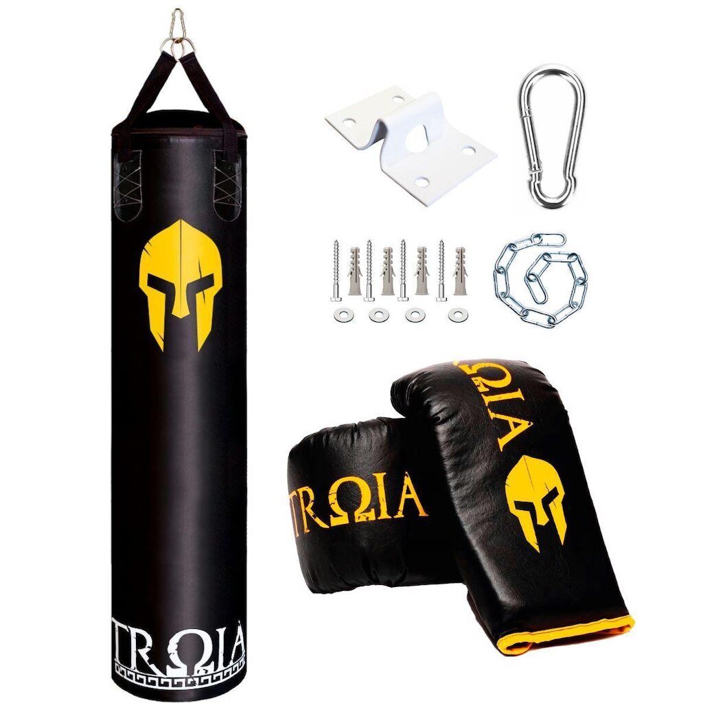 Saco de Pancada Profissional 160cm + Luva Bate Saco + Suporte