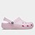 Sandália Crocs Classic - Rosa+prata