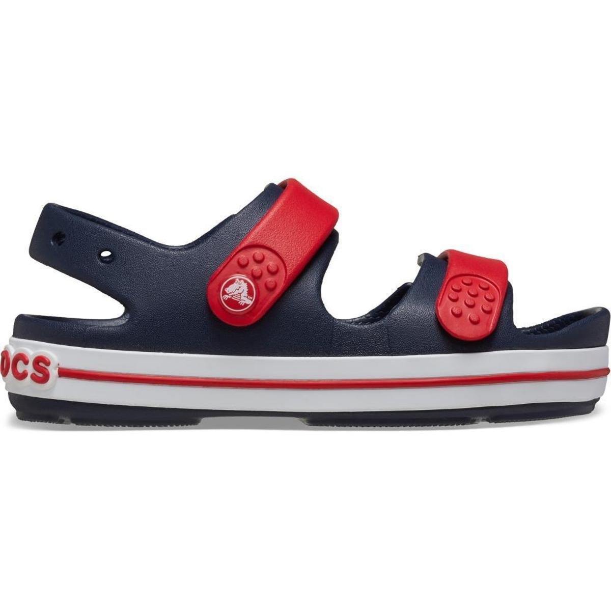 Sandália crocs crocband cruiser sandal t navy/varsity red Menor preço em Sandália crocs crocband cruiser sandal t navy/varsity red