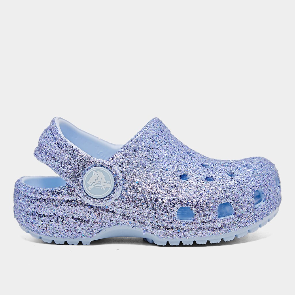 Sandália Crocs Infantil Classic Chunky Glitter Clog T