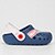 Sandália Infantil Grendene Kids Marvel Cute Hero Babuche Menino - Azul+Branco