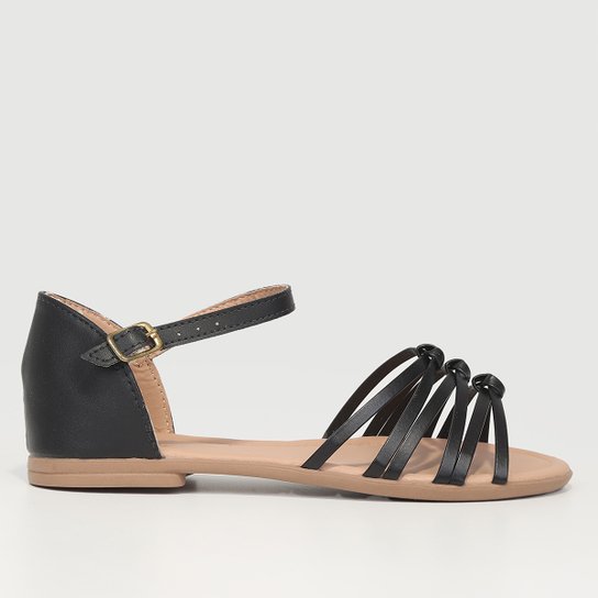 Sandália Infantil Magia Nózinhos Menina - Preto Menor preço em Sandália Infantil Magia Nózinhos Menina - Preto