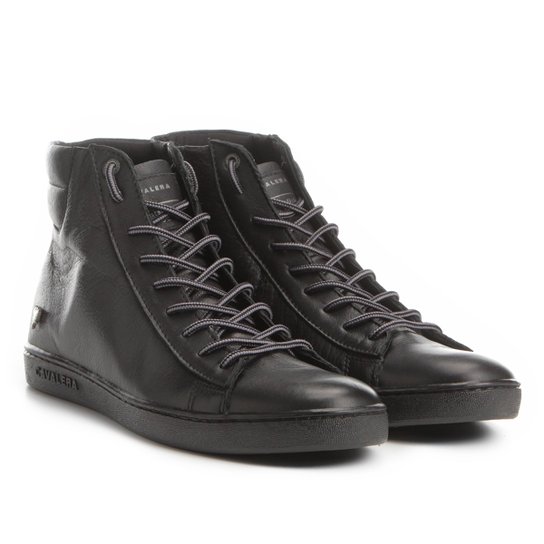 Sapatênis Couro Cavalera Murilo Masculino - Preto