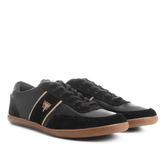 Sapatênis Couro Cavalera Sidney Masculino - Preto