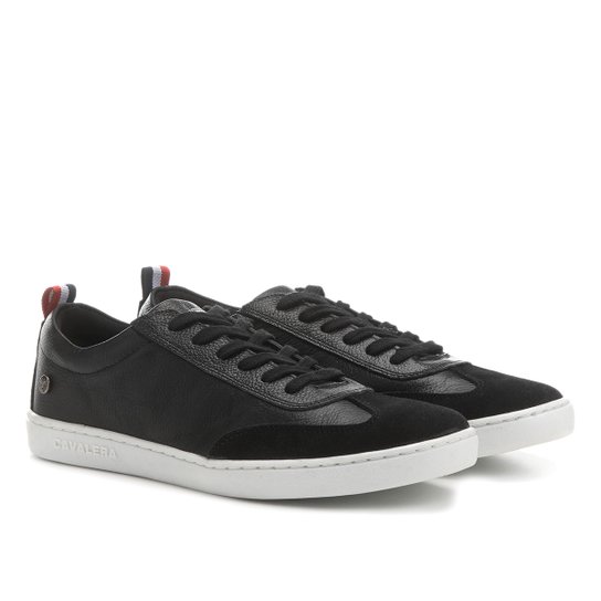 Sapatênis Couro Cavalera Tom Masculino - Preto