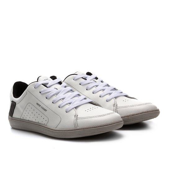 Sapatênis Couro West Coast Udine Masculino - Branco