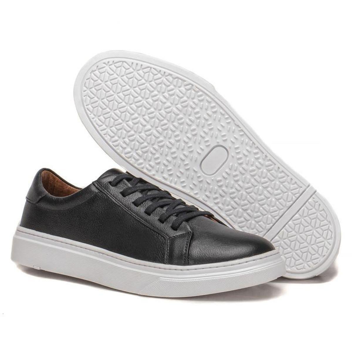 Sapatênis Masculino Branco Polo Couro Legitimo Tênis Casual