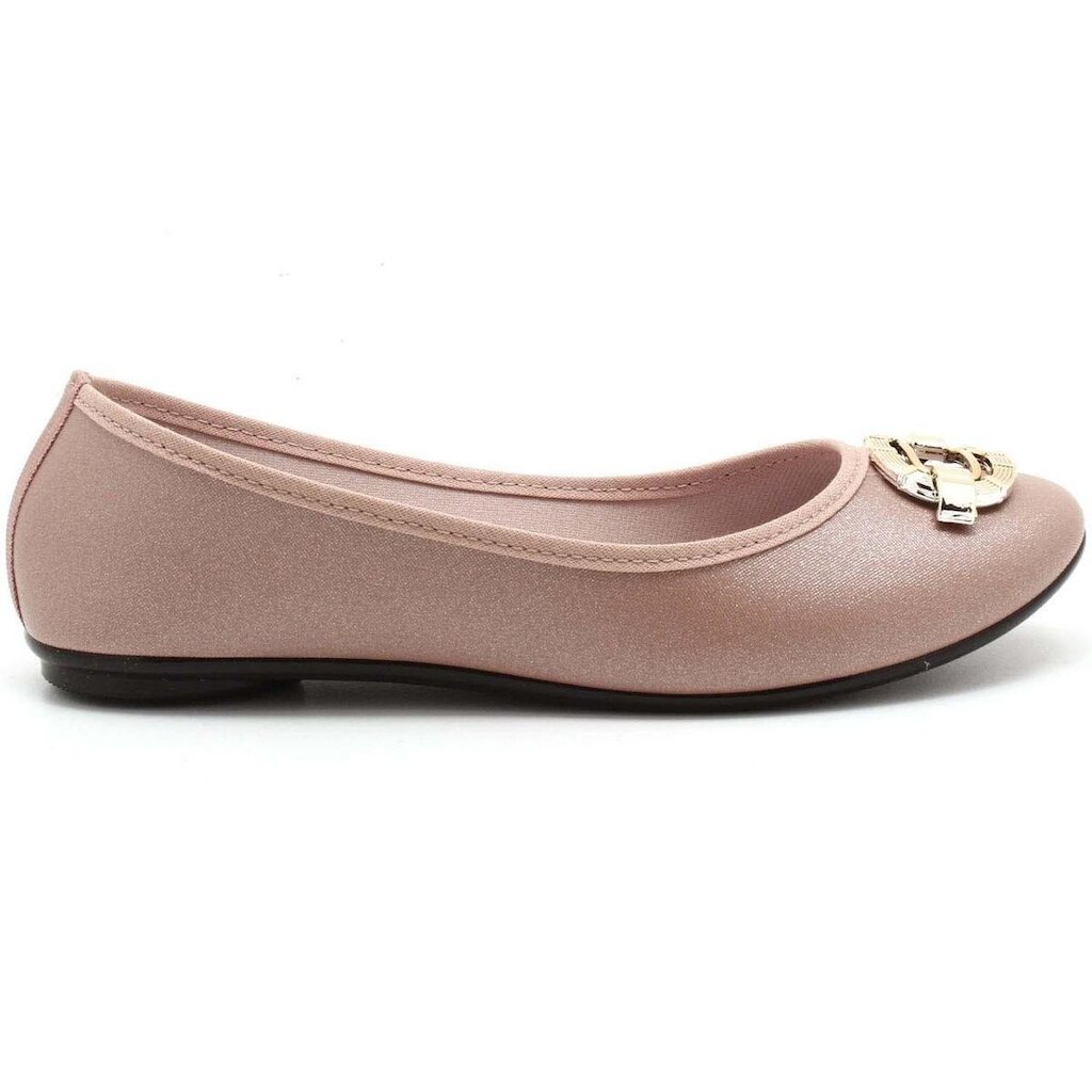 Sapatilha Moleca Bico Redondo Metal Feminino 5726104