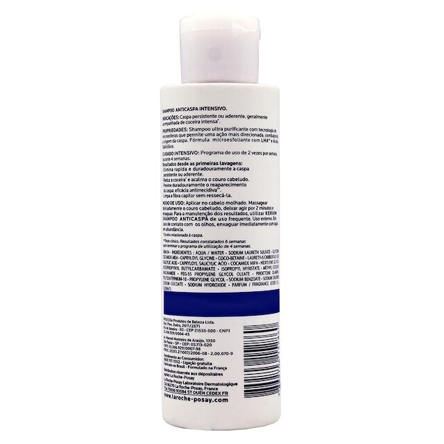Shampoo Anticaspa de Ação Intensiva Kerium Ds La Roche-Posay - 125ml