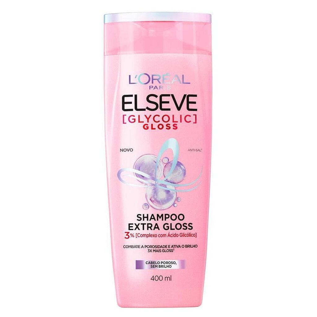 Shampoo Extra Gloss Elseve Glycolic Gloss 400ml