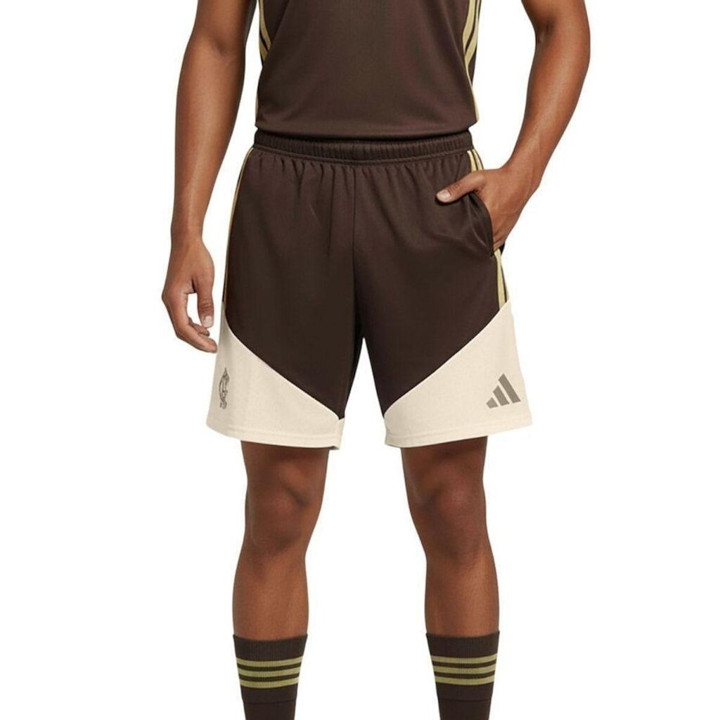 Short Adidas Flamengo Treino Competition 26 Masculino - Marrom M
