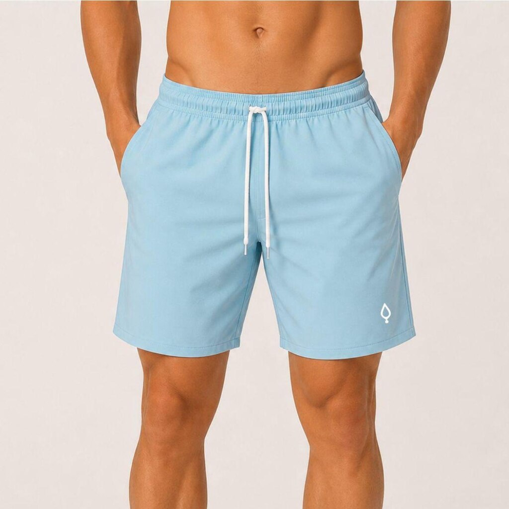 Short Bermuda Praia Tactel Liso Masculino