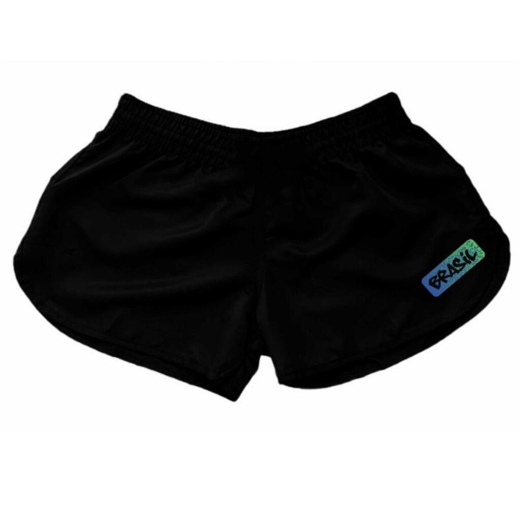 Short Bermuda Tactel Feminina Moda Praia Shortinho Academia Com Bolso