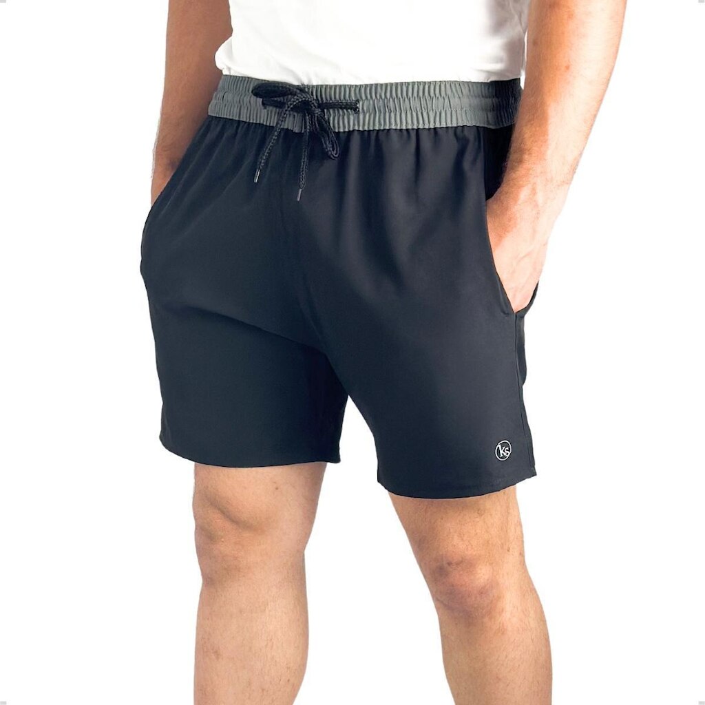 Short Esporte Masculino Tactel Elastano Bermuda Curta Praia Treino Academia