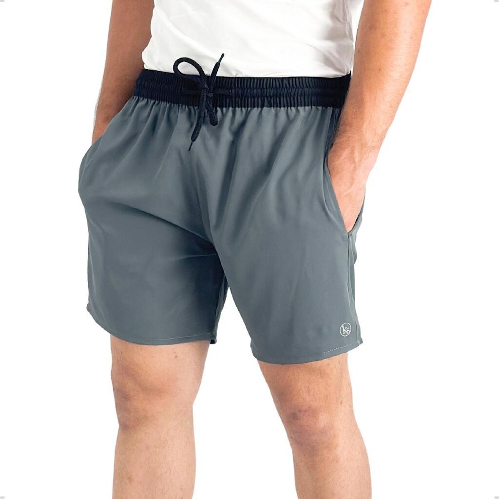 Short Esporte Masculino Tactel Elastano Bermuda Curta Praia Treino Academia