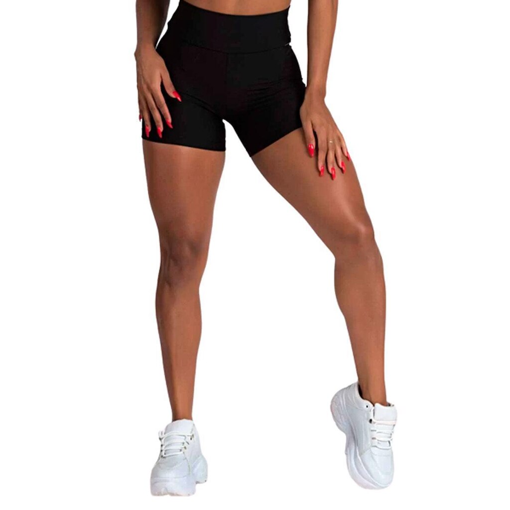 Short Fitness Wolfox Cintura Alta Suplex Feminino