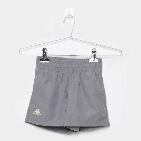 Short Infantil Adidas Club B Masculino - Cinza+Verde