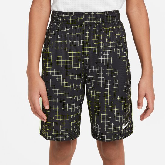 Short Infantil Nike Dri-Fit Rtlp Masculino - Preto+Amarelo