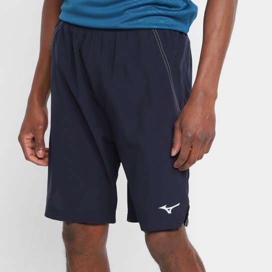 Short Mizuno Basic Focus Masculino - Azul Escuro Menor preço em Short Mizuno Basic Focus Masculino - Azul Escuro