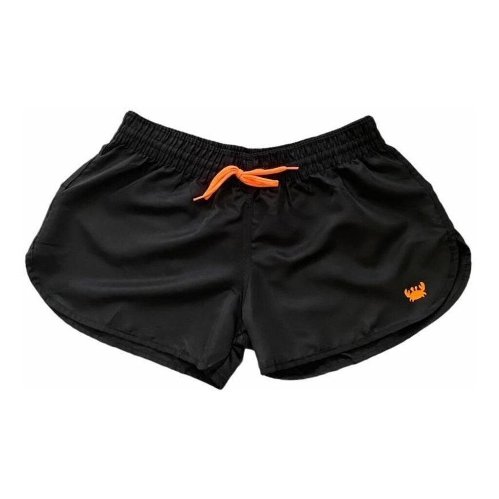 Short Moda Praia Relaxado Tactel Liso Siri Feminino