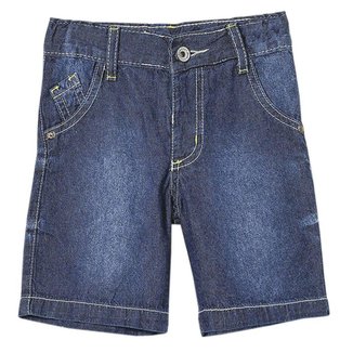Shorts Bebê Look Jeans Básico Jeans Masculino