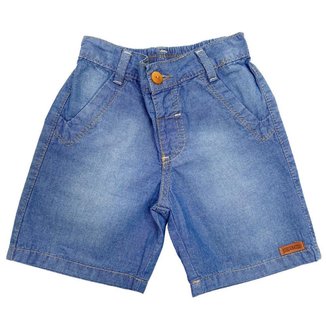Shorts Bebê Popstar Basic Jeans Masculino