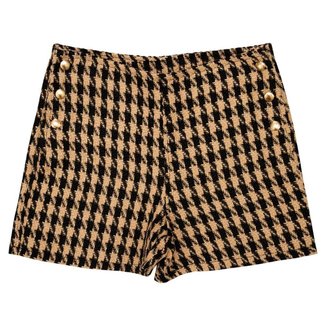 Shorts Juvenil Look Jeans Tweed Cáqui - 6 - UNICA