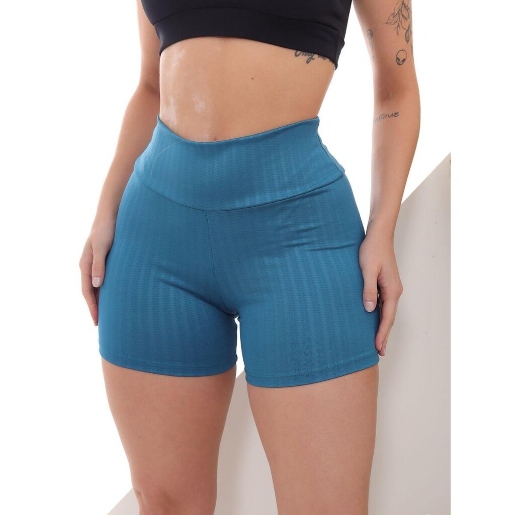 Shorts Legging Feminino Cirre 3D Academia Fitness